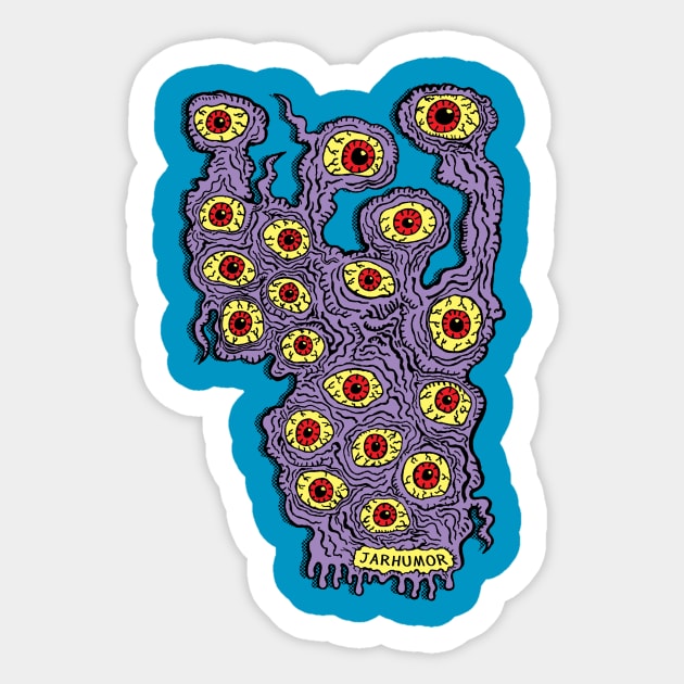 Many Eyes Monster Sticker by jarhumor